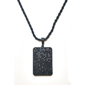 Janti JKMA19042 Zirkon Taşlı Çelik Tablet Kolye