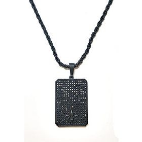 Janti JKMA19042 Zirkon Taşlı Çelik Tablet Kolye