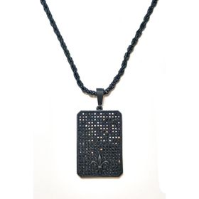Janti JKMA19042 Zirkon Taşlı Çelik Tablet Kolye