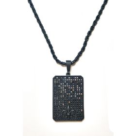 Janti JKMA19042 Zirkon Taşlı Çelik Tablet Kolye