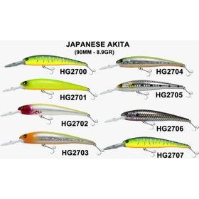 Japanese Effe Akita HG2705 90 mm 8.9 gr Rapala Maket Balık
