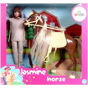 Jasmine GLT-E301 Kahve-Bej Atlı Bebek