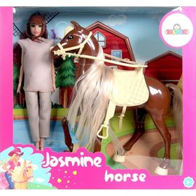 Jasmine GLT-E301 Kahve-Bej Atlı Bebek