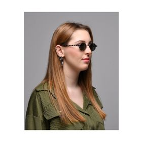 Jatelier Ja1007 Altıgen Gri Leopar Unisex Güneş Gözlüğü