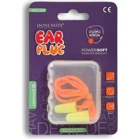 Jaune Vaste Ear Plug 2'li İpli Köpük Kulak Tıkacı