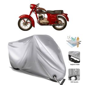 Jawa 250 Sport Arka Çanta Uyumsuz Ultra Kalın Su Geçirmez Motor Brandası