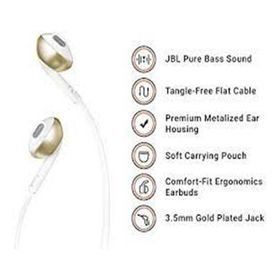 JBL T205 Şampanya Kulak İçi Kulaklık
