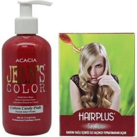 Jean's Color Pamuk Şekeri Pembe 250 ml Saç Boyası ve Hairplus Saç Açıcı