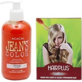 Jean's Color Turuncu 250 ml Saç Boyası ve Hairplus Saç Açıcı