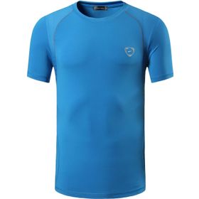 jeansian LSL189 Erkek Spor Emici Nefes Alabilir Hızlı Kuruyan Kısa Kollu Tişört