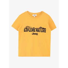 Jeep C4SB-TST4001 Baskılı Hardal Erkek Çocuk T-Shirt