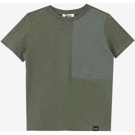 Jeep C4SB-TST4003 Haki Bisiklet Yaka Relaxed Baskılı Erkek Çocuk T-Shirt