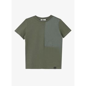 Jeep C4SB-TST4003 Haki Bisiklet Yaka Relaxed Baskılı Erkek Çocuk T-Shirt