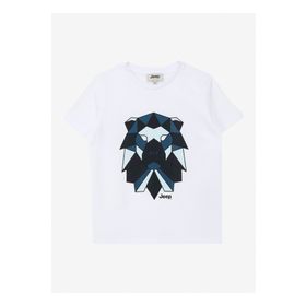Jeep C4SB-TST4223 Ekru Bisiklet Yaka Relaxed Baskılı Erkek Çocuk T-Shirt