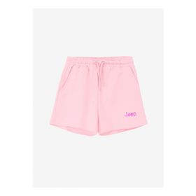 Jeep C4SG-SHT7033 Pembe Relaxed Baskılı Kız Çocuk Şort