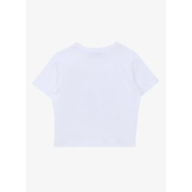 Jeep C4SG-TST4112 Ekru Polo Yaka Baskılı Kız Çocuk T-Shirt