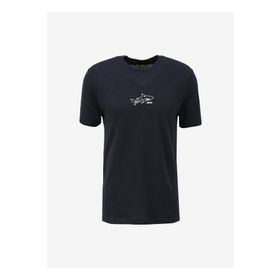 Jeep C4SM-TST4646 Lacivert Bisiklet Yaka Loose Fit Baskılı Erkek T-Shirt