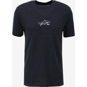 Jeep C4SM-TST4646 Lacivert Bisiklet Yaka Loose Fit Baskılı Erkek T-Shirt