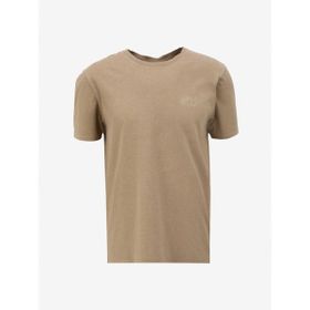 Jeep C4SM-TST4707 Deve Tüyü Erkek Bisiklet Yaka Relaxed Baskılı T-Shirt