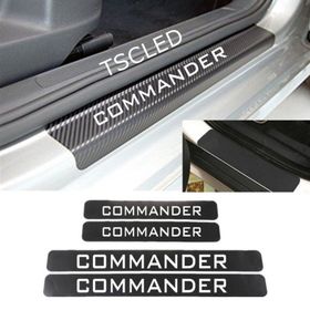 Jeep Commander 4 Adet Karbon Kapı Eşiği Sticker