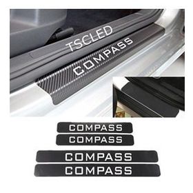 Jeep Compass 4 Adet Karbon Kapı Eşiği Sticker