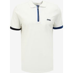 Jeep J4SM-TST7233 Beyaz Erkek Polo Yaka Relaxed Polo T-Shirt