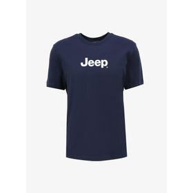 Jeep J4SM-TST7246 Lacivert Bisiklet Yaka Baskılı Erkek T-shirt