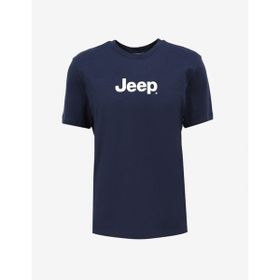 Jeep J4SM-TST7246 Lacivert Bisiklet Yaka Baskılı Erkek T-shirt