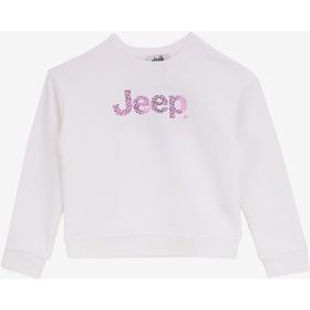 Jeep J4WG-SWT7570 Baskılı Ekru Kız Çocuk Sweatshirt