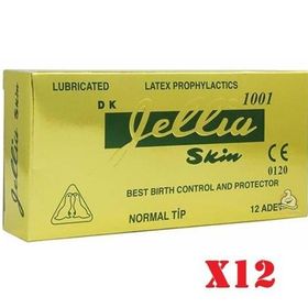 Jellia Normal Tip 12'li 12 Kutu Skin Prezervatif