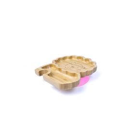 Jellyboon Bambu Aslan Pembe Vakumlu Tabak