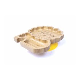 Jellyboon Bambu Aslan Sarı Vakumlu Tabak