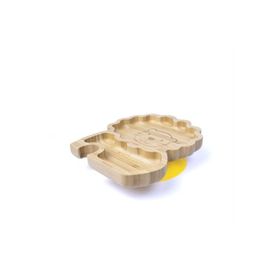 Jellyboon Bambu Aslan Sarı Vakumlu Tabak