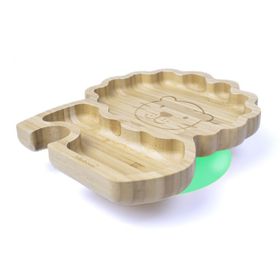 Jellyboon Bambu Aslan Yeşil Vakumlu Tabak