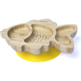 Jellyboon Bambu Balık Sarı Vakumlu Tabak