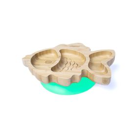 Jellyboon Bambu Balık Yeşil Vakumlu Tabak