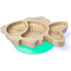Jellyboon Bambu Balık Yeşil Vakumlu Tabak