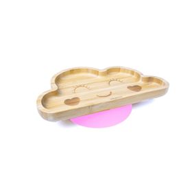 Jellyboon Bambu Bulut Pembe Vakumlu Tabak