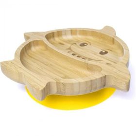 Jellyboon Sarı Bambu Köpek Balığı Vakumlu Tabak