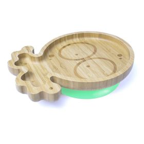 Jellyboon Yeşil Bambu Ahtapot Vakumlu Tabak