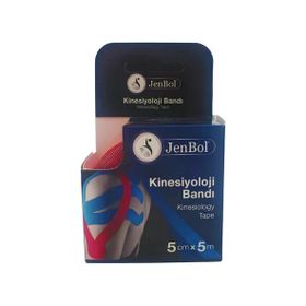 Jenbol 5 cm 5 mt Kırmızı Kinesiyoloji Ağrı Bandı