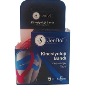 Jenbol 5 cm 5 mt Kırmızı Kinesiyoloji Ağrı Bandı