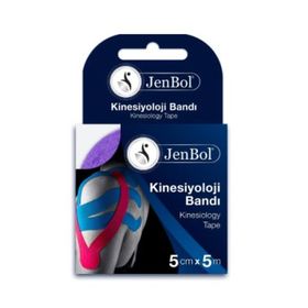 Jenbol 5 cm 5 mt Mor Kinesiology Tape Ağrı Bandı