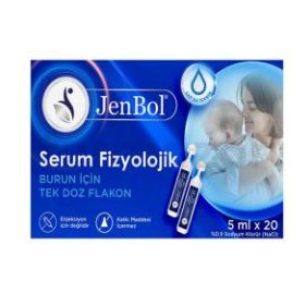 Jenbol 5 ml 20 Flakon Fizyolojik Serum