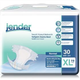 Jender 2x30 Adet XLarge Belbantlı Hasta Bezi
