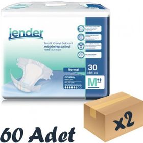 Jender 60 Adet Medium Belbantlı Hasta Bezi