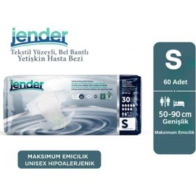 Jender 60 Adet Small Belbantlı Hasta Bezi