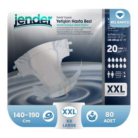 Jender 80 Adet XXL Belbantlı Hasta Bezi