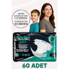 Jender All Fit XS Bel Bantlı 2x30'lu 60 Adet Hasta Bezi