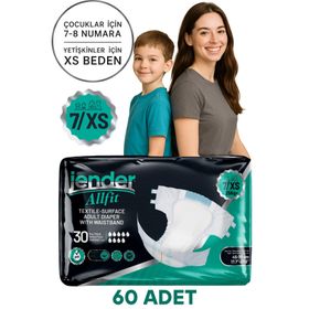 Jender All Fit XS Bel Bantlı 2x30'lu 60 Adet Hasta Bezi